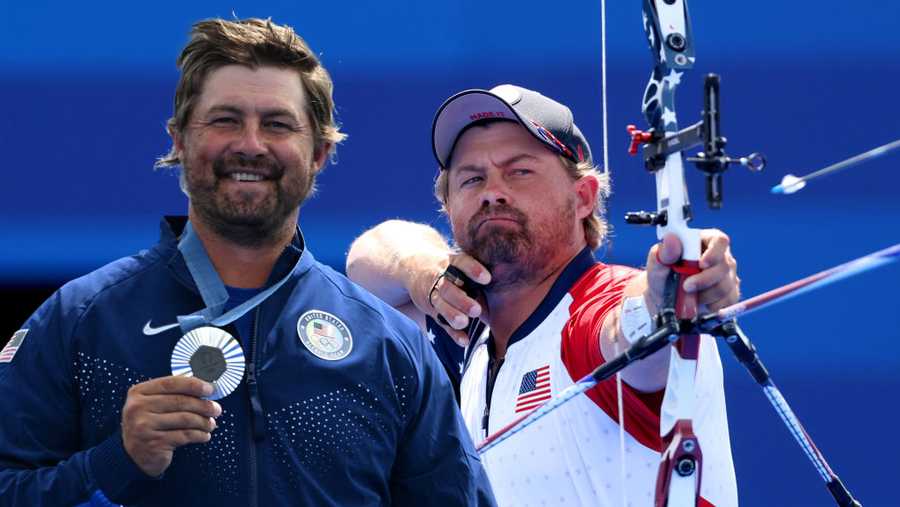 Brady Ellison of Team United States competes during the Men's Individual Gold Medal Match